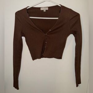 Brown Cardigan - Pull & Bear